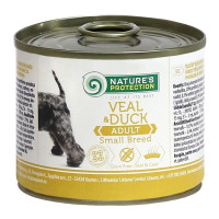 Nature's Protection Adult Small Breed Veal & Duck вологий корм з яловичиною та качкою для собак дрібних порід 200 гр