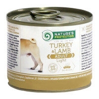 Nature's Protection Adult Light Turkey & Lamb влажный корм низкокалорийный с индейкой и ягненком для собак 200 гр