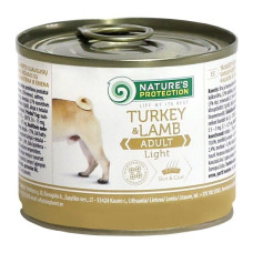 Nature's Protection Adult Light Turkey & Lamb влажный корм низкокалорийный с индейкой и ягненком для собак 200 гр