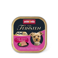 Animonda Vom Feinsten Adult Mini влажный корм для собак малых пород с телятиной и ветчиной, 100 гр
