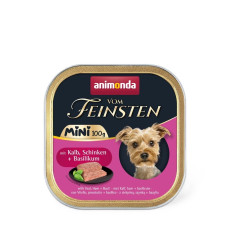 Animonda Vom Feinsten Adult Mini вологий корм для собак малих порід з телятиною та шинкою, 100 гр