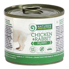 Nature's Protection Puppy Chicken & Rabbit вологий корм з куркою та кроликом для щенят 200 гр
