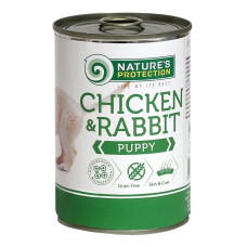 Nature's Protection Puppy Chicken & Rabbit вологий корм з куркою та кроликом для щенят 400 гр
