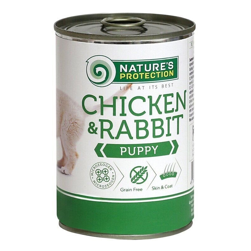 Nature's Protection Puppy Chicken & Rabbit вологий корм з куркою та кроликом для щенят 400 гр
