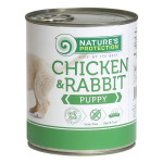 Nature's Protection Puppy Chicken & Rabbit вологий корм з куркою та кроликом для щенят 800 гр