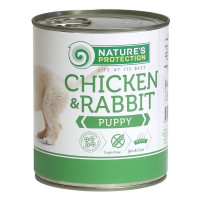 Nature's Protection Puppy Chicken & Rabbit влажный корм с курицей и кроликом для щенят 800 гр