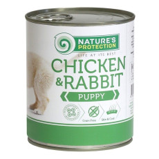 Nature's Protection Puppy Chicken & Rabbit вологий корм з куркою та кроликом для щенят 800 гр