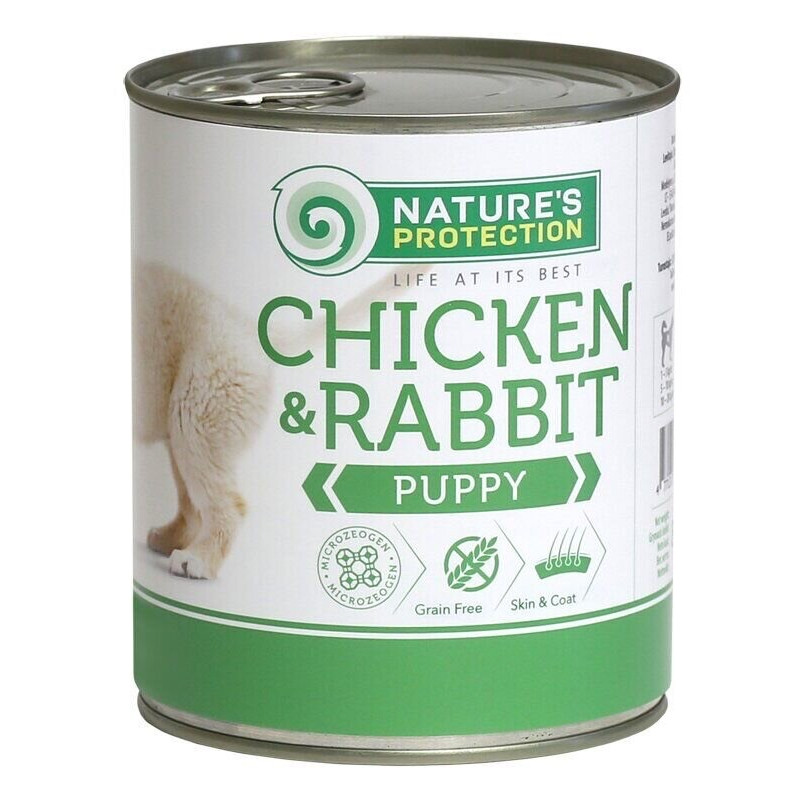 Nature's Protection Puppy Chicken & Rabbit влажный корм с курицей и кроликом для щенят 800 гр