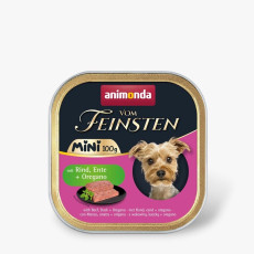 Animonda Vom Feinsten Adult Mini влажный корм для собак малых пород с говядиной и уткой, 100 гр