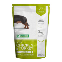 Nature's Protection Optimal Condition влажный корм с курицей и индейкой для собак мелких пород 100 гр