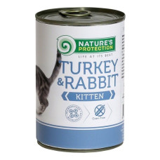 Nature's Protection Kitten Turkey & Rabbit вологий корм з індичкою та кроликом для кошенят 400 гр