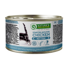 Nature's Protection Kitten Starter Mousse Chicken вологий корм з куркою для першого прикорму кошенят 200 гр