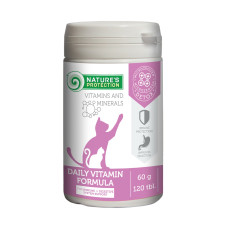 Nature's Protection Daily Vitamins Formula витамины для укрепления иммунитета кошек 120 табл