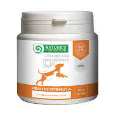 Nature's Protection Beauty Formula вітаміни для покращення стану вовни та шкіри у собак 80 табл