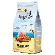 Happy One Mediterraneum Adult Dog Fresh Meat сухой корм со свежим мясом для собак 3 кг