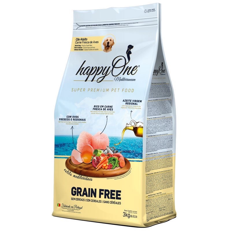 Happy One Mediterraneum Adult Dog Fresh Meat сухий корм зі свіжим м'ясом для собак 3 кг