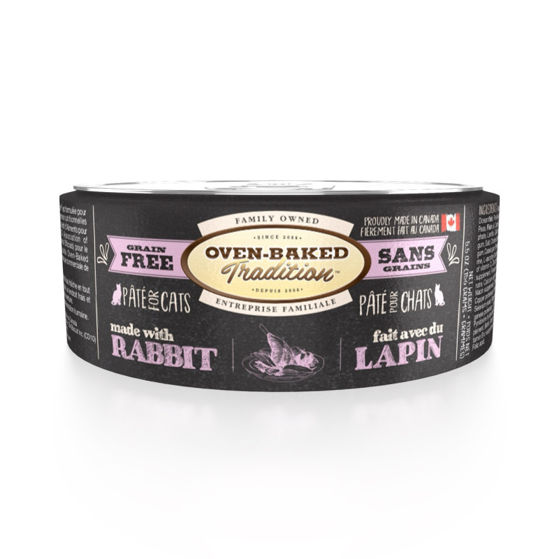 Oven-Baked Tradition Cat Rabbit вологий корм з кроликом для котів будь-якого віку 156 гр