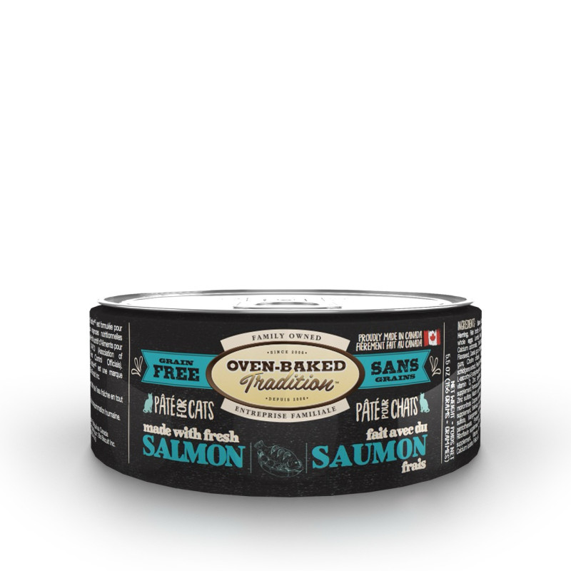 Oven-Baked Tradition Cat Salmon влажный корм с лососем для котов любого возраста 156 гр