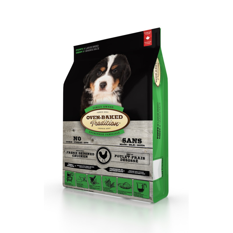 Oven-Baked Tradition Puppy Large Breed сухий корм з куркою для цуценят великих порід 11.34 кг