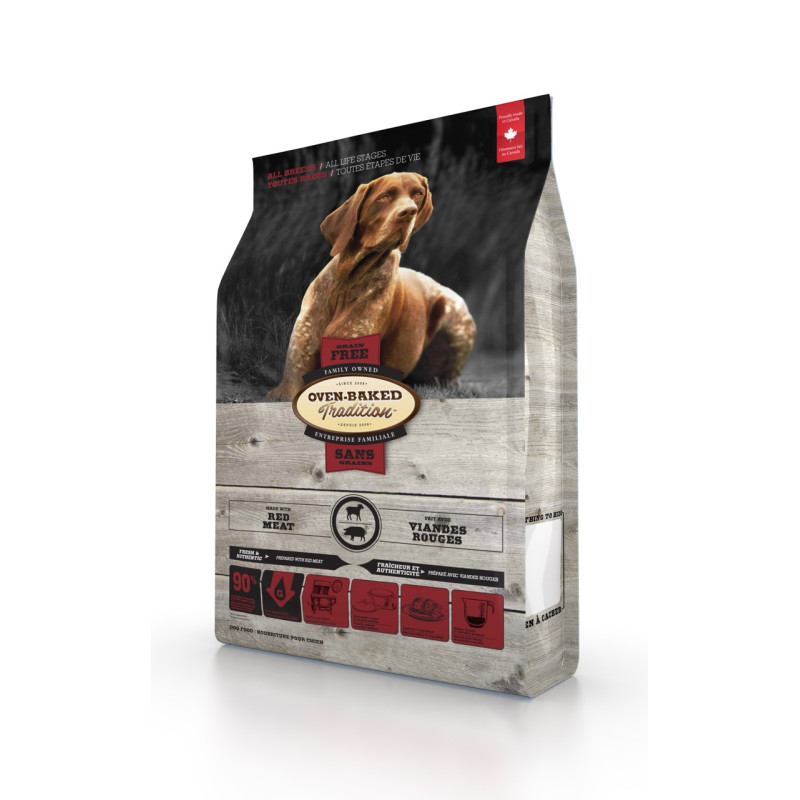 Oven-Baked Tradition Dog Red Meat GF сухий корм з червоним м'ясом для собак будь-якого віку 11.34 кг