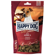 Happy Dog Soft Snack Mini Africa ласощі зі страусом для собак малих порід, 100 гр