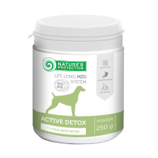 Nature's Protection Active Detox вітаміни для очищення організму собак із кальцієм та магнієм 250 гр