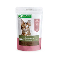 Nature's Protection Snack For Cats With Rabbit And Chia Seeds ласощі для котів з кроликом, 75 гр