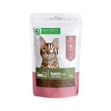 Nature's Protection Snack For Cats With Rabbit And Chia Seeds ласощі для котів з кроликом, 75 гр