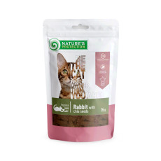 Nature's Protection Snack For Cats With Rabbit And Chia Seeds ласощі для котів з кроликом, 75 гр