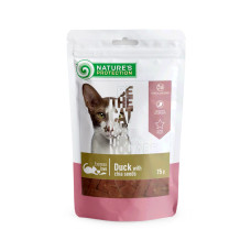 Nature's Protection Snack For Cats With Duck With Chia Seeds ласощі для котів з качкою, 75 гр