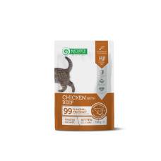 Nature’s Protection Healthy Growth, Chicken With Beef влажный корм с курицей и говядиной для котят 100 гр