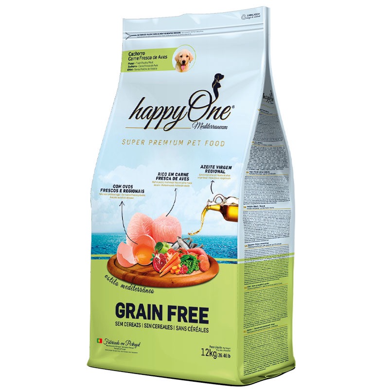 Happy One Mediterraneum Puppy Fresh Meat сухой корм со свежим мясом для щенят 12 кг