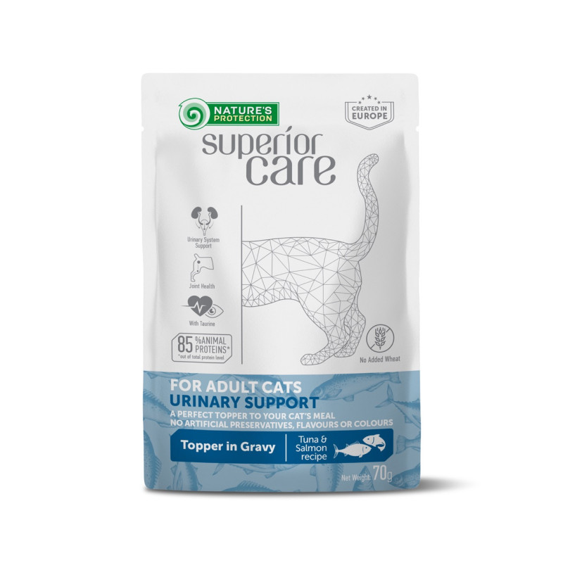 Nature's Protection Superior Care Urinary Adult Cats All Breeds With Tuna And Salmon влажный корм для котов, 70 гр