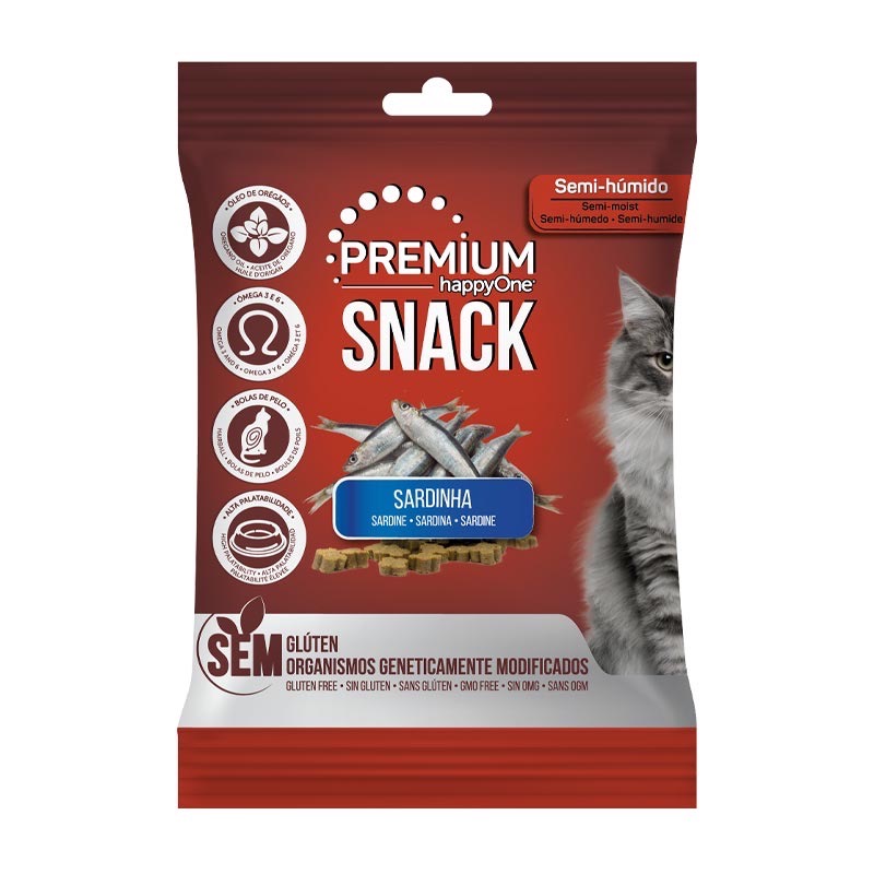 Happy One Premium Cat Sardine Snack ласощі для котів з сардиною 50 гр