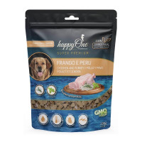 Happy One Mediterraneum Dog Chicken and Turkey Snack лакомство для собак с курицей и индейкой, 190 гр