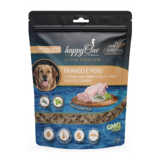 Happy One Mediterraneum Dog Chicken and Turkey Snack лакомство для собак с курицей и индейкой, 190 гр