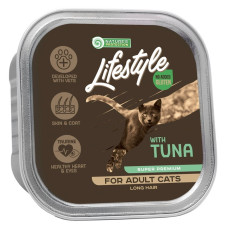 Nature's Protection Lifestyle Long Hair with Tuna вологий корм з тунцем для дорослих довгошерстих котів 85 гр