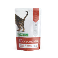 Nature's Protection Hairball With Duck And Chicken вологий корм з качкою і куркою для котів 100 гр