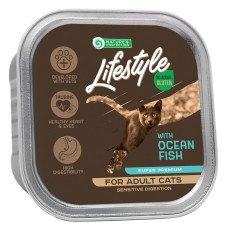 Nature's Protection Lifestyle Sensitive Digestion with ocean fish вологий корм з океанічної рибою для котів з чутливим травленням 85 гр