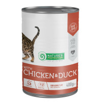 Nature's Protection With Chicken & Duck вологий корм з куркою і качкою для стерилізованих котів 400 гр