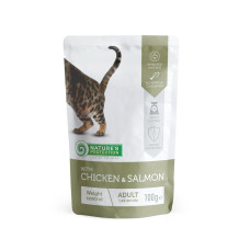 Nature's Protection Weight Control With Chicken And Salmon вологий корм з куркою і лососем для котів схильних до зайвої ваги 100 гр