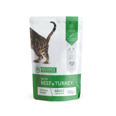 Nature's Protection Urinary with Beef and Turkey вологий корм з яловичиною та індичкою для котів, що мають проблеми з сечовивідної системою 100 гр