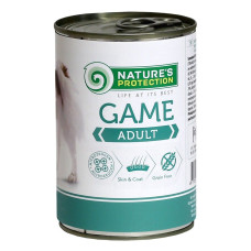 Nature's Protection Adult Game вологий корм з дичиною для собак всіх порід 800 гр