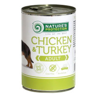 Nature's Protection Adult Chicken & Turkey вологий корм з куркою та індичкою для собак всіх порід 400 гр