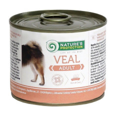 Nature's Protection Adult Veal влажный корм с телятиной для собак всех пород 200 гр