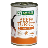 Nature's Protection Adult Beef & Turkey вологий корм з яловичиною та індичкою для собак 400 гр