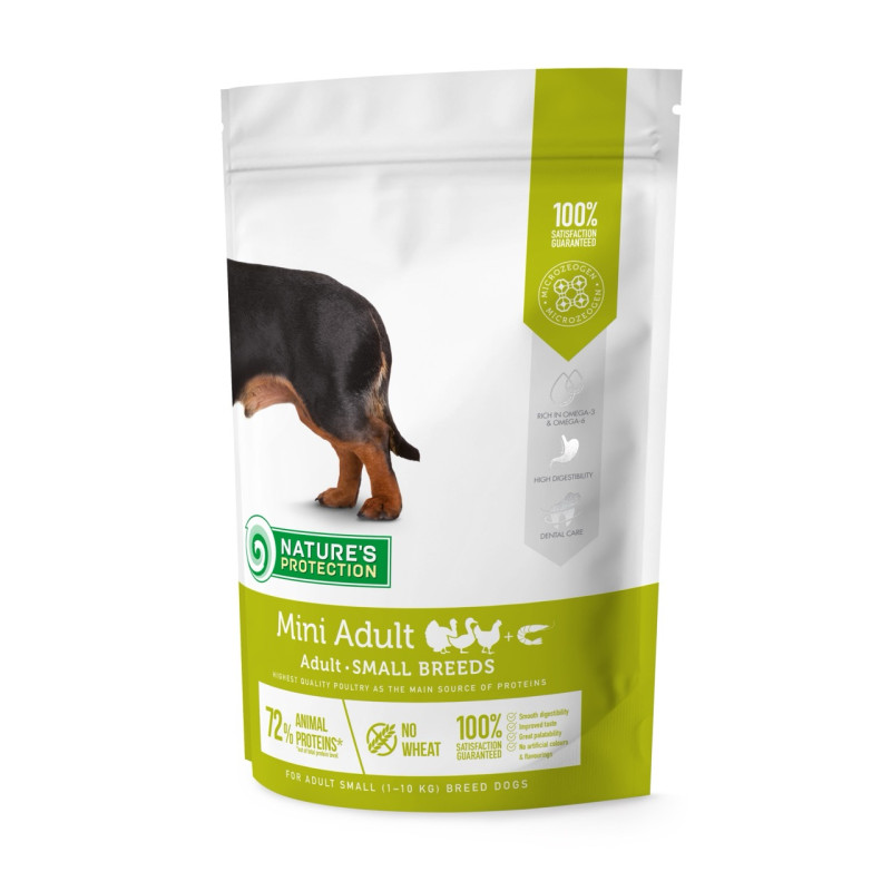 Nature's Protection Mini Adult Small Breeds сухий корм для собак малих порід 0.5 кг