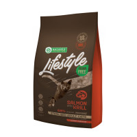 Nature's Protection Lifestyle GF Salmon with krill Sterilised Adult Cat сухой корм с лососем и крилем для стерилизованных котов 1.5 кг