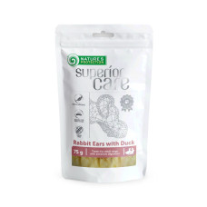 Nature's Protection Superior Care Rabbit Ears With Duck лакомство для собак кроличьи уши с уткой, 75 гр