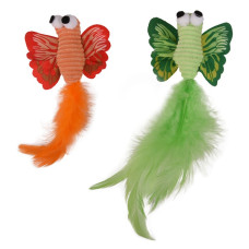 Flamingo Alea Butterfly набір іграшок для котів, 2 шт х 5.5 см